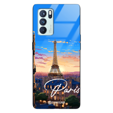 Etui Black Case Glass do OPPO RENO 6 PRO SUMMER PARADISE ST_PAR104