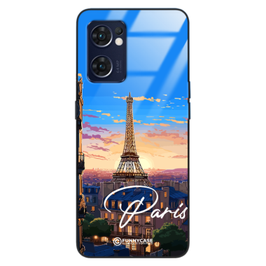 Etui Black Case Glass do OPPO RENO 7 5G SUMMER PARADISE ST_PAR104