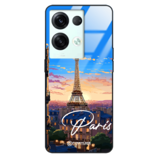 Etui Black Case Glass do OPPO RENO 8 SUMMER PARADISE ST_PAR104