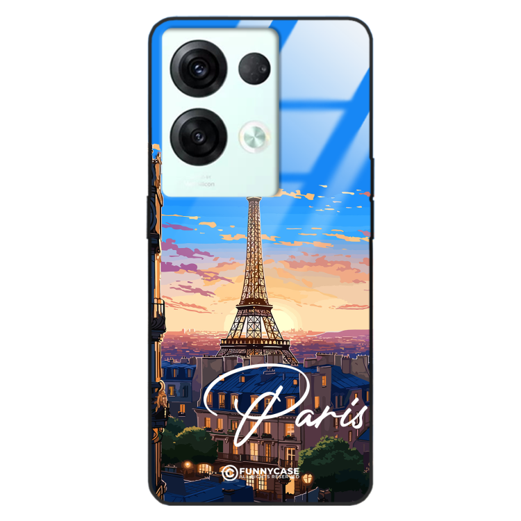 Etui Black Case Glass do OPPO RENO 8 PRO SUMMER PARADISE ST_PAR104