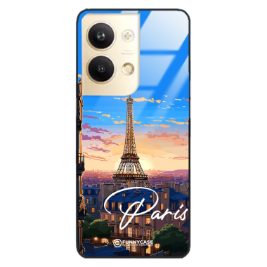 Etui Black Case Glass do OPPO RENO 9 PRO SUMMER PARADISE ST_PAR104