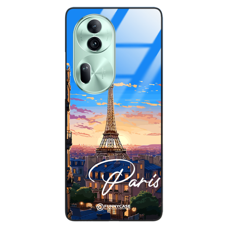 Etui Black Case Glass do OPPO RENO 11 5G SUMMER PARADISE ST_PAR104