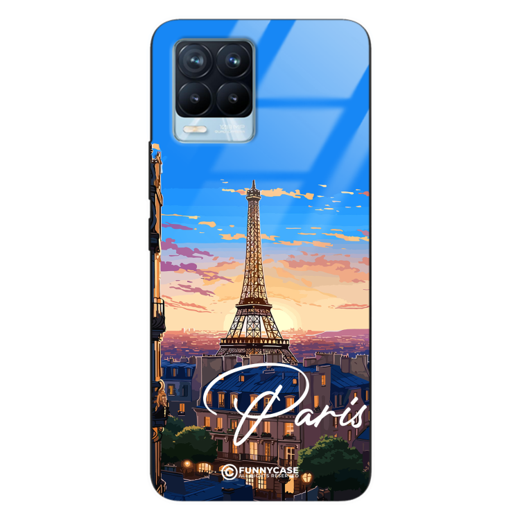 Etui Black Case Glass do REALME 8 SUMMER PARADISE ST_PAR104