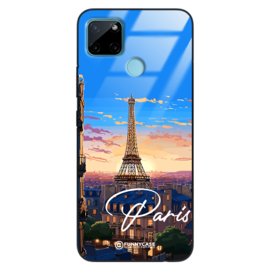 Etui Black Case Glass do REALME C21Y SUMMER PARADISE ST_PAR104