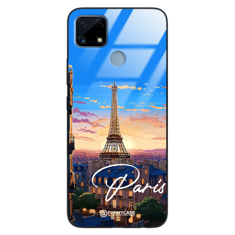 Etui Black Case Glass do REALME C25 SUMMER PARADISE ST_PAR104