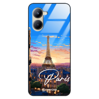 Etui Black Case Glass do REALME C33 SUMMER PARADISE ST_PAR104