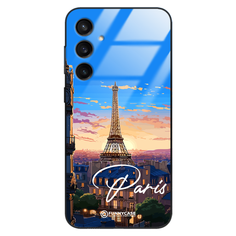 Etui Black Case Glass do SAMSUNG S23 FE 5G SUMMER PARADISE ST_PAR104