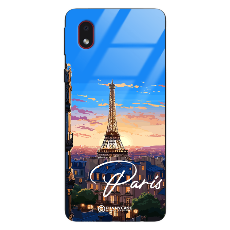 Etui Black Case Glass do SAMSUNG A01 CORE SUMMER PARADISE ST_PAR104