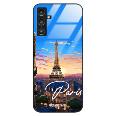 Etui Black Case Glass do SAMSUNG A14 5G SUMMER PARADISE ST_PAR104