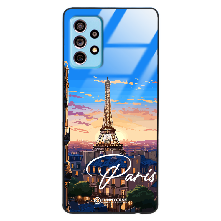 Etui Black Case Glass do SAMSUNG A73 5G SUMMER PARADISE ST_PAR104