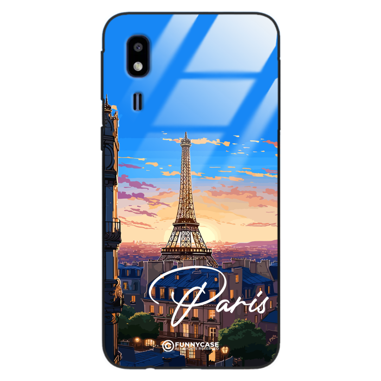 Etui Black Case Glass do SAMSUNG GALAXY A2 CORE SUMMER PARADISE ST_PAR104