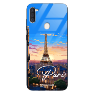 Etui Black Case Glass do SAMSUNG GALAXY A11 SUMMER PARADISE ST_PAR104