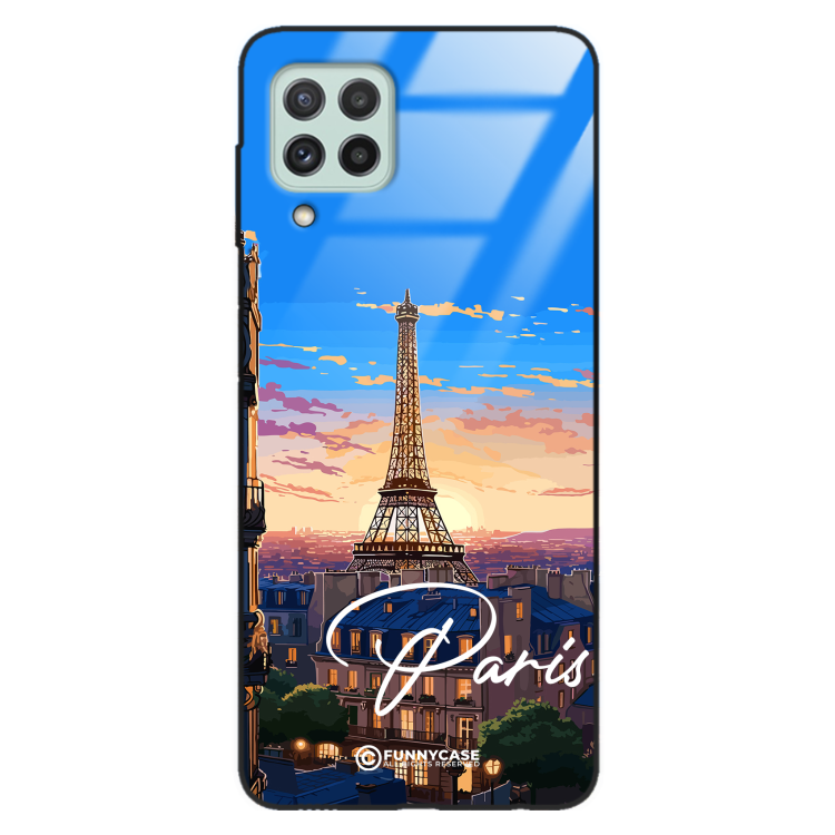 Etui Black Case Glass do SAMSUNG GALAXY A22 4G SUMMER PARADISE ST_PAR104