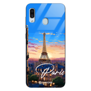 Etui Black Case Glass do SAMSUNG GALAXY A30 SUMMER PARADISE ST_PAR104