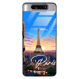 Etui Black Case Glass do SAMSUNG GALAXY A80 SUMMER PARADISE ST_PAR104