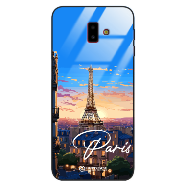 Etui Black Case Glass do SAMSUNG GALAXY J6 PLUS 2018 SUMMER PARADISE ST_PAR104