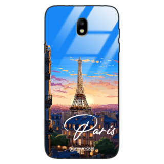 Etui Black Case Glass do SAMSUNG GALAXY J7 2017 EU SUMMER PARADISE ST_PAR104