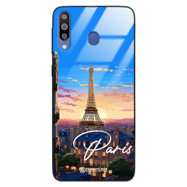 Etui Black Case Glass do SAMSUNG GALAXY M30 SUMMER PARADISE ST_PAR104