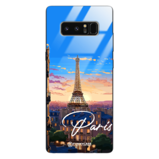 Etui Black Case Glass do SAMSUNG GALAXY NOTE 8 SUMMER PARADISE ST_PAR104