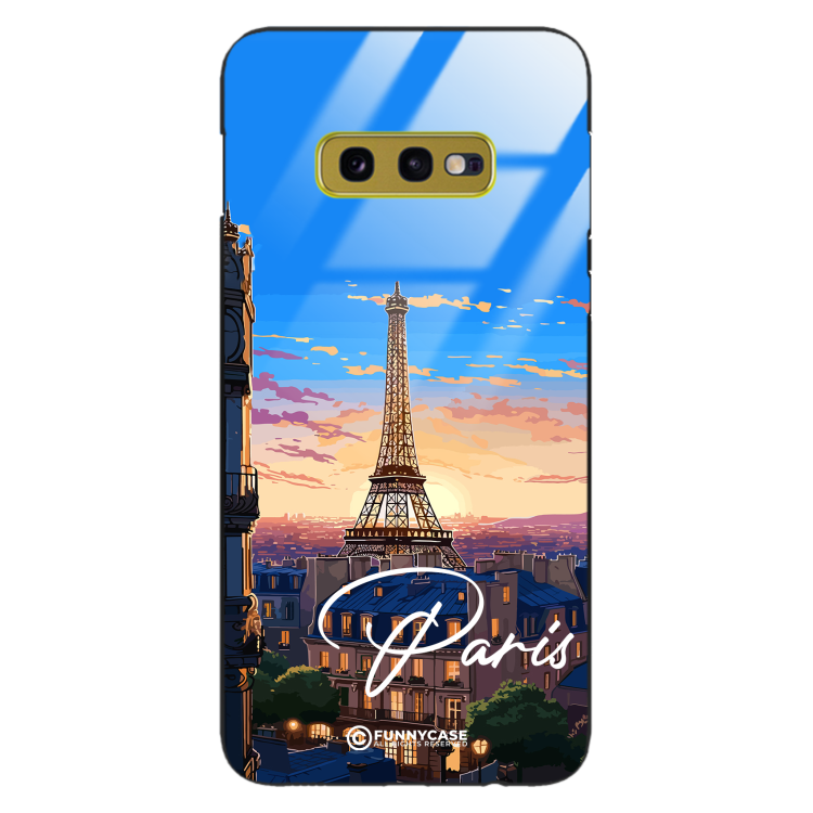 Etui Black Case Glass do SAMSUNG GALAXY S10E SUMMER PARADISE ST_PAR104