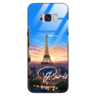 Etui Black Case Glass do SAMSUNG S8 SUMMER PARADISE ST_PAR104