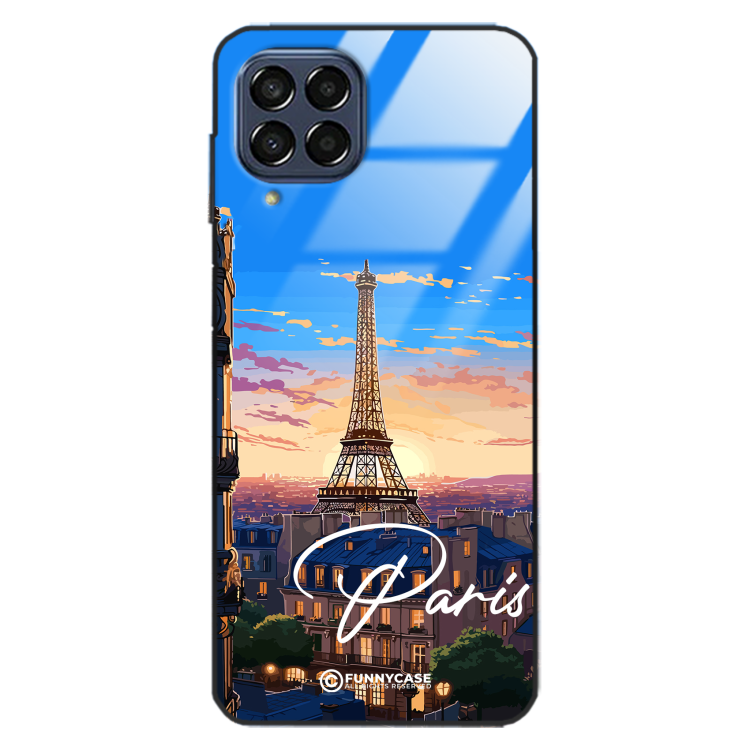 Etui Black Case Glass do SAMSUNG GALAXY M53 5G SUMMER PARADISE ST_PAR104