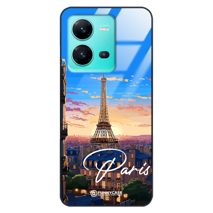 Etui Black Case Glass do VIVO V25 5G SUMMER PARADISE ST_PAR104