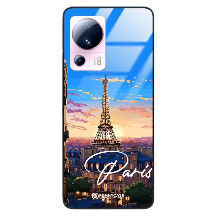 Etui Black Case Glass do XIAOMI 13 LITE SUMMER PARADISE ST_PAR104