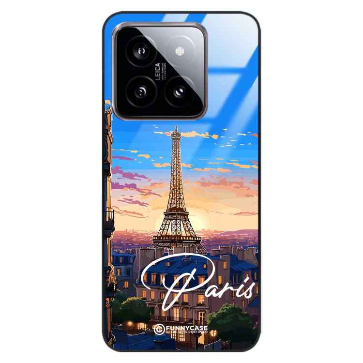 Etui Black Case Glass do XIAOMI 14 SUMMER PARADISE ST_PAR104