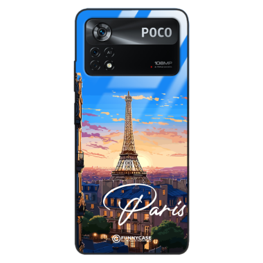 Etui Black Case Glass do XIAOMI POCO X4 PRO 5G SUMMER PARADISE ST_PAR104