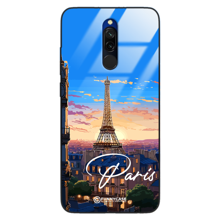 Etui Black Case Glass do XIAOMI REDMI 8 SUMMER PARADISE ST_PAR104