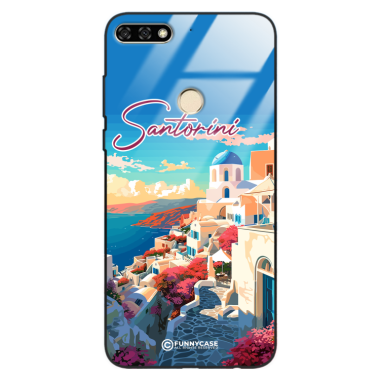 Etui Black Case Glass do HUAWEI HONOR 7A SUMMER PARADISE ST_PAR105