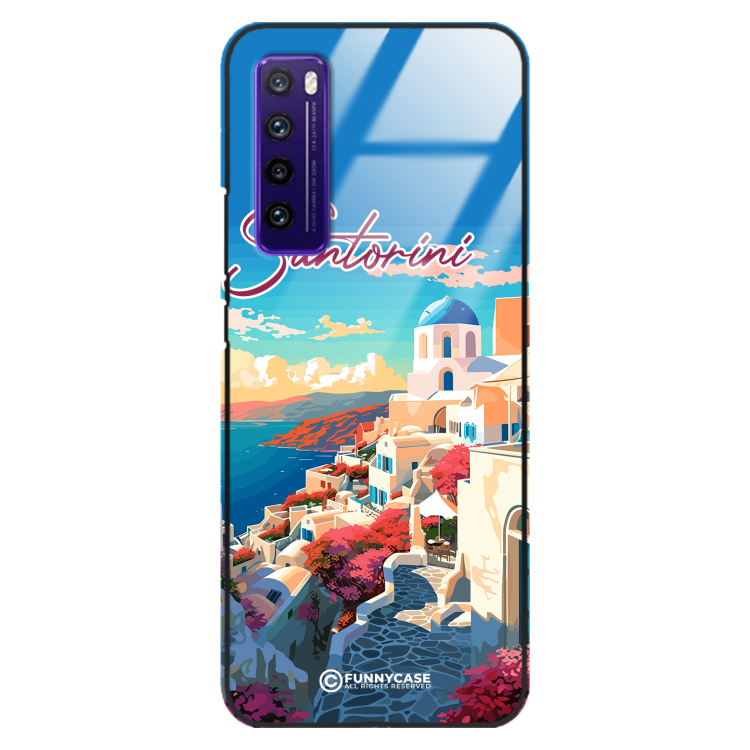 Etui Black Case Glass do HUAWEI NOVA 7 SUMMER PARADISE ST_PAR105