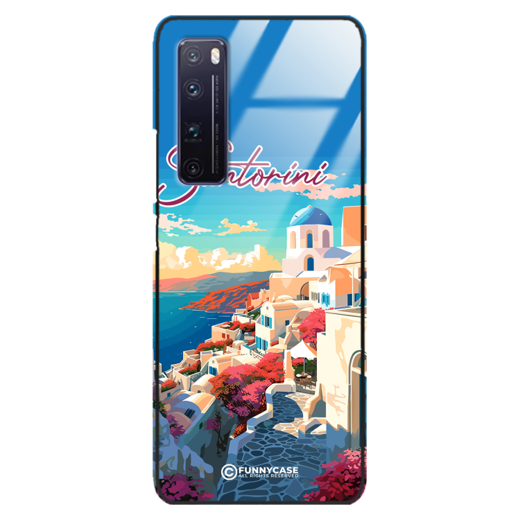 Etui Black Case Glass do HUAWEI NOVA 7 PRO SUMMER PARADISE ST_PAR105