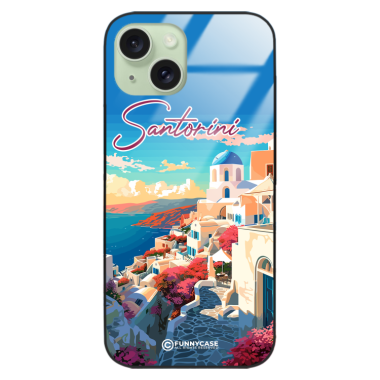 Etui Black Case Glass do IPHONE 15 SUMMER PARADISE ST_PAR105