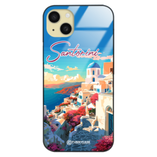 Etui Black Case Glass do IPHONE 15 PLUS SUMMER PARADISE ST_PAR105