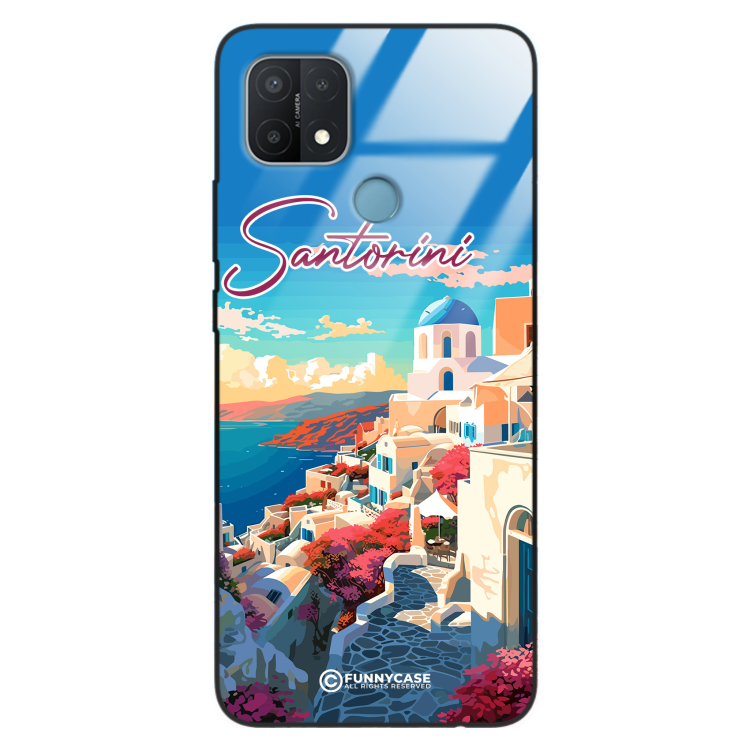 Etui Black Case Glass do OPPO A15 SUMMER PARADISE ST_PAR105