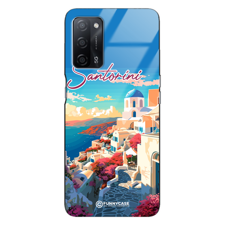 Etui Black Case Glass do OPPO A55 SUMMER PARADISE ST_PAR105