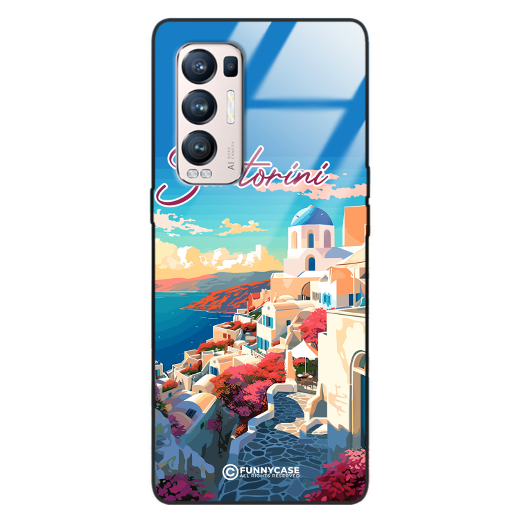 Etui Black Case Glass do OPPO RENO 5 PRO PLUS SUMMER PARADISE ST_PAR105