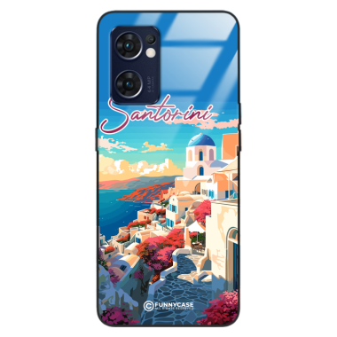 Etui Black Case Glass do OPPO RENO 7 5G SUMMER PARADISE ST_PAR105