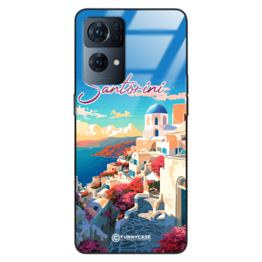 Etui Black Case Glass do OPPO RENO 7 PRO SUMMER PARADISE ST_PAR105