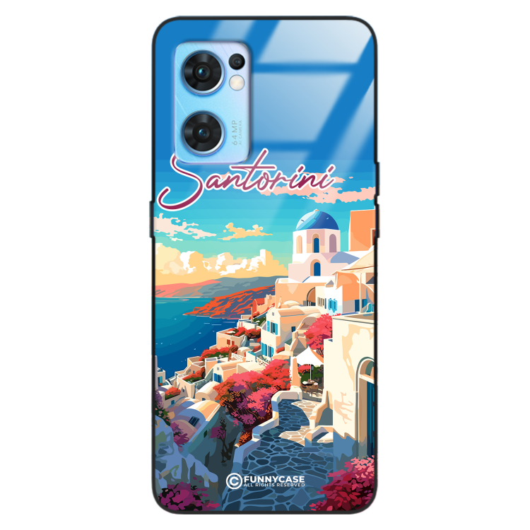 Etui Black Case Glass do OPPO RENO 7 SE SUMMER PARADISE ST_PAR105