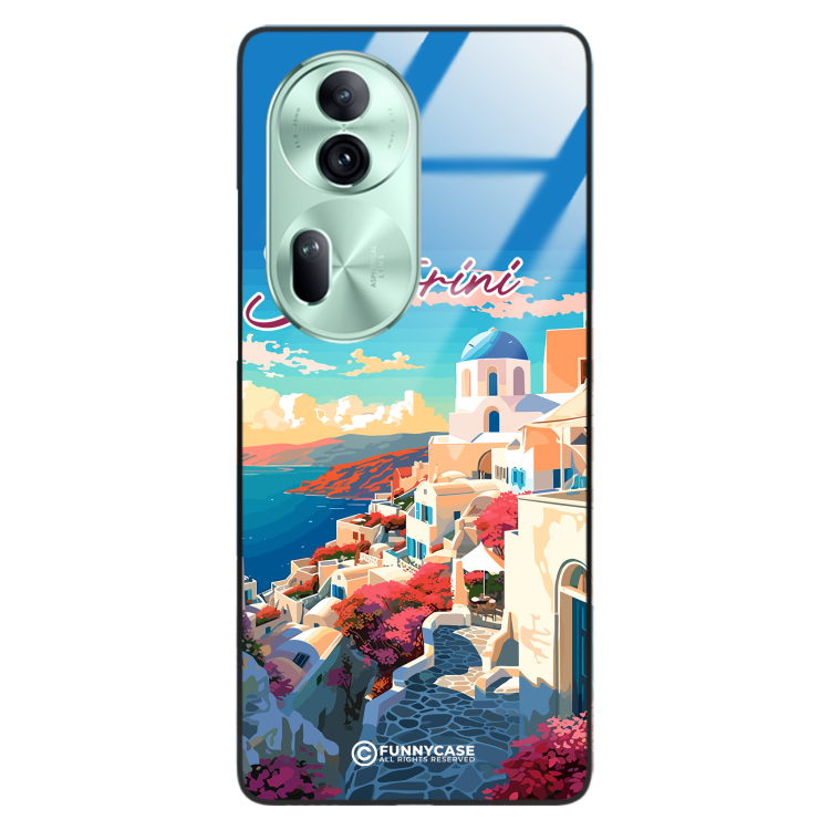 Etui Black Case Glass do OPPO RENO 11 5G SUMMER PARADISE ST_PAR105