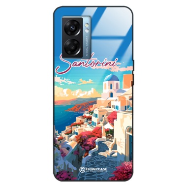 Etui Black Case Glass do OPPO RENO K10 5G SUMMER PARADISE ST_PAR105