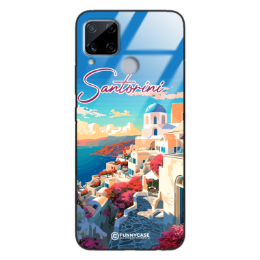 Etui Black Case Glass do REALME C15 SUMMER PARADISE ST_PAR105