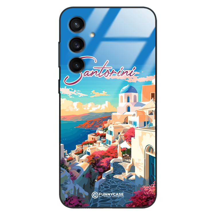 Etui Black Case Glass do SAMSUNG S23 FE 5G SUMMER PARADISE ST_PAR105