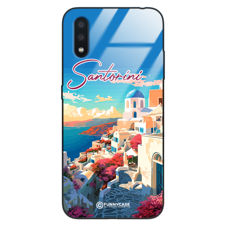 Etui Black Case Glass do SAMSUNG GALAXY A01 SUMMER PARADISE ST_PAR105