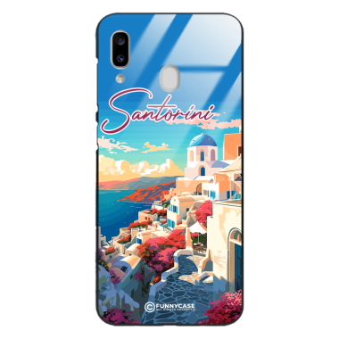 Etui Black Case Glass do SAMSUNG GALAXY A20E SUMMER PARADISE ST_PAR105