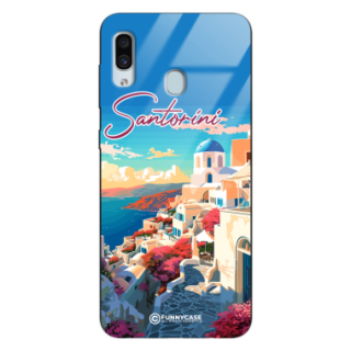 Etui Black Case Glass do SAMSUNG GALAXY A30 SUMMER PARADISE ST_PAR105