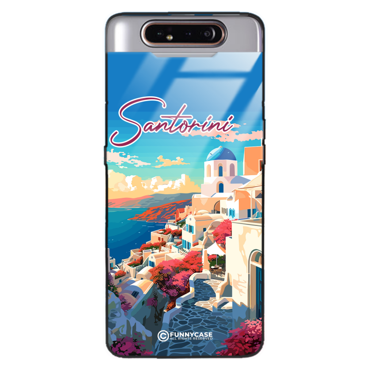 Etui Black Case Glass do SAMSUNG GALAXY A80 SUMMER PARADISE ST_PAR105